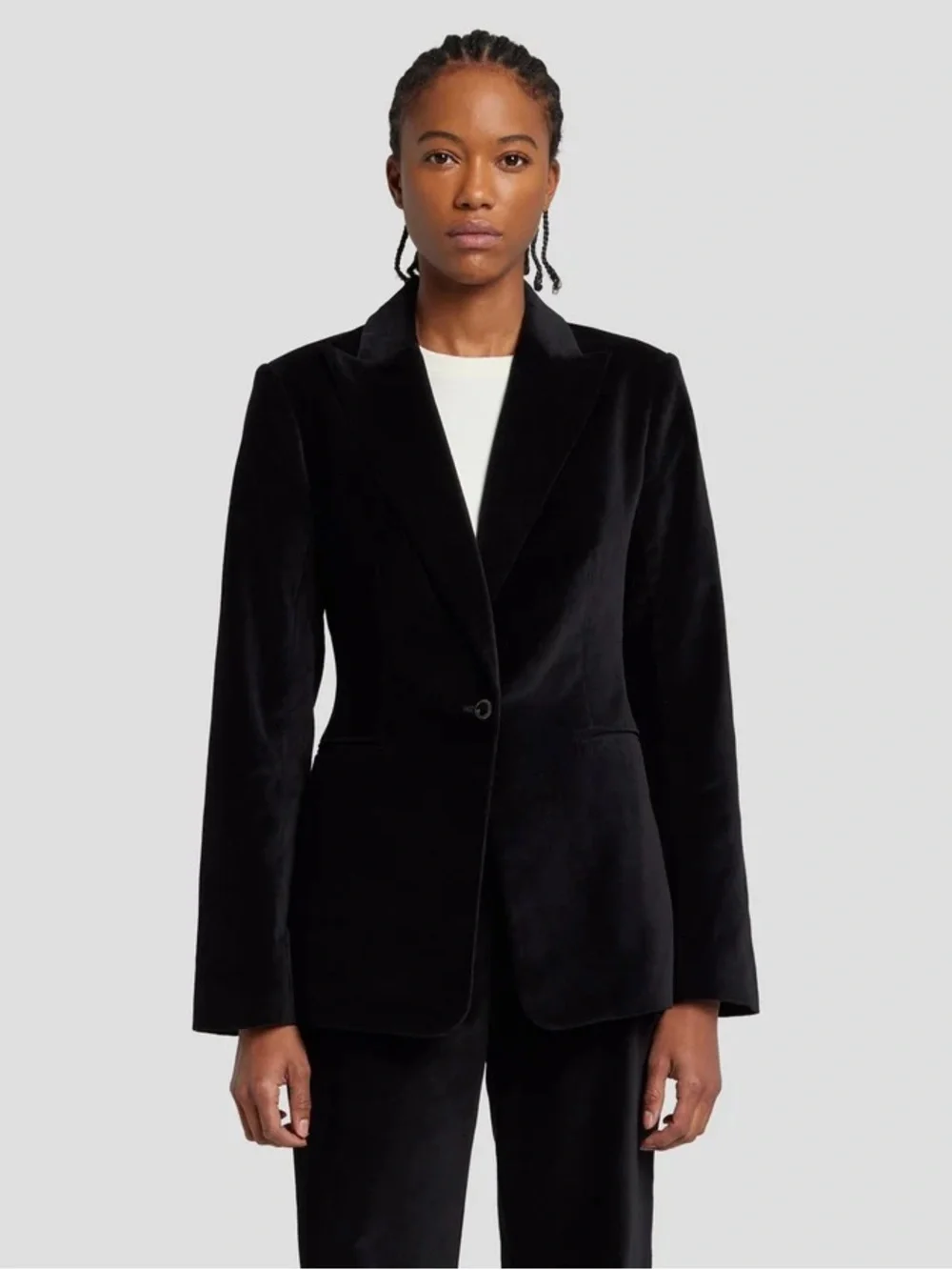 Tahari One Button Blazer Elegant Party Cocktail Evening Wear Velvet XL NEW